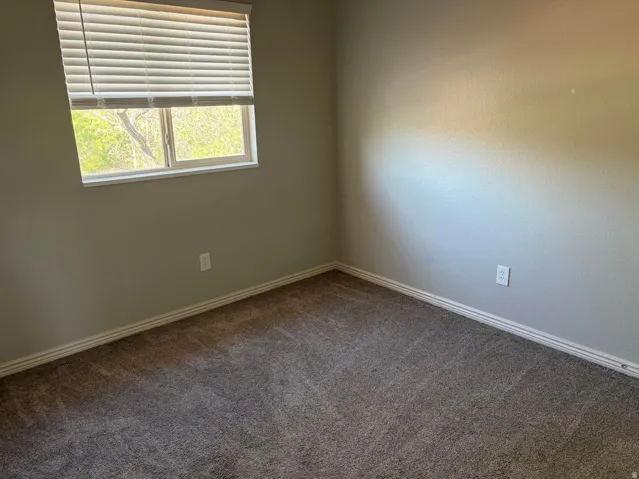 Neutral-toned walls complement plush carpeting
