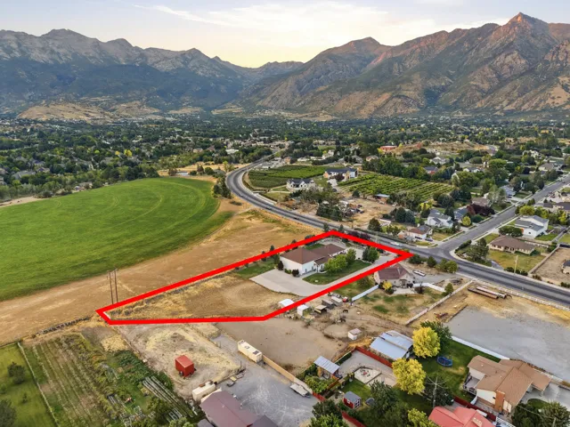 Aerial view with approximate outline