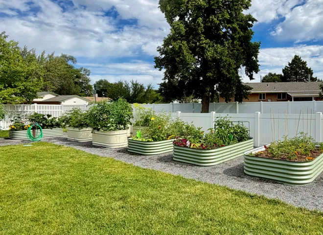 Community garden area