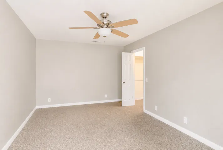 Large primary suite with spacious walk-in closet