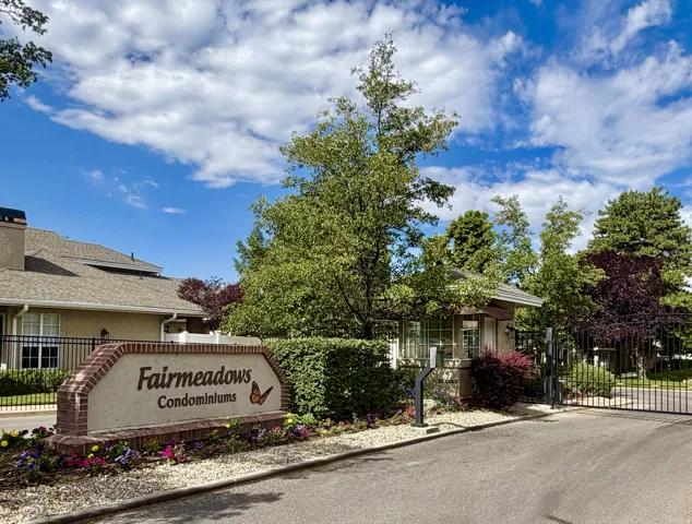 Fairmeadows gated community entry on 900 East