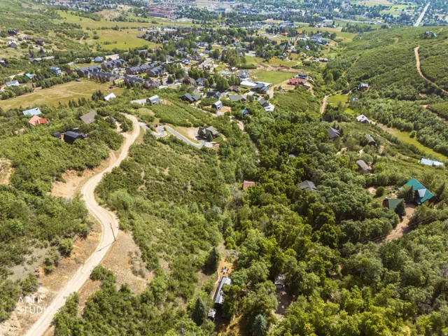 Sprawling hillside property surrounded by mature trees and natural landscaping