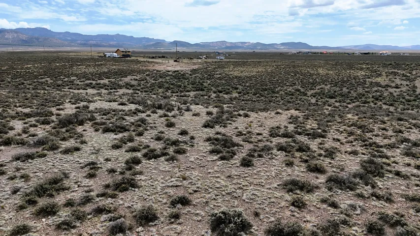 Expansive desert landscape featuring natural scrub vegetation and distant mountain ranges