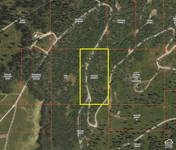 Aerial Parcel Map. Illustrating property boundaries and owner details for the designated parcels - All 5 Acres
