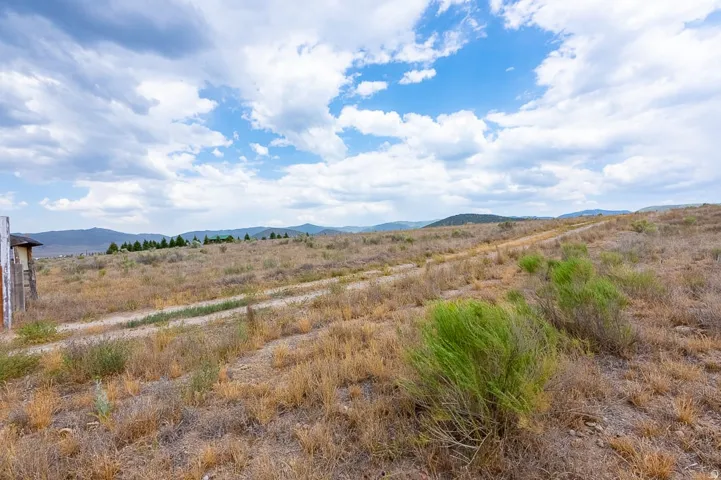 Expansive land parcel featuring natural desert flora and distant mountain ranges