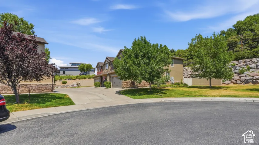 Two-story residential structures with attached garages