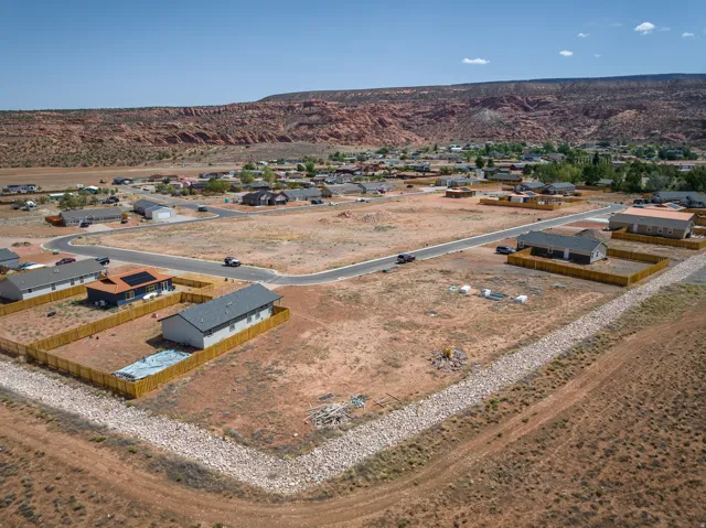 Aerial perspective showcasing residential properties with established infrastructure