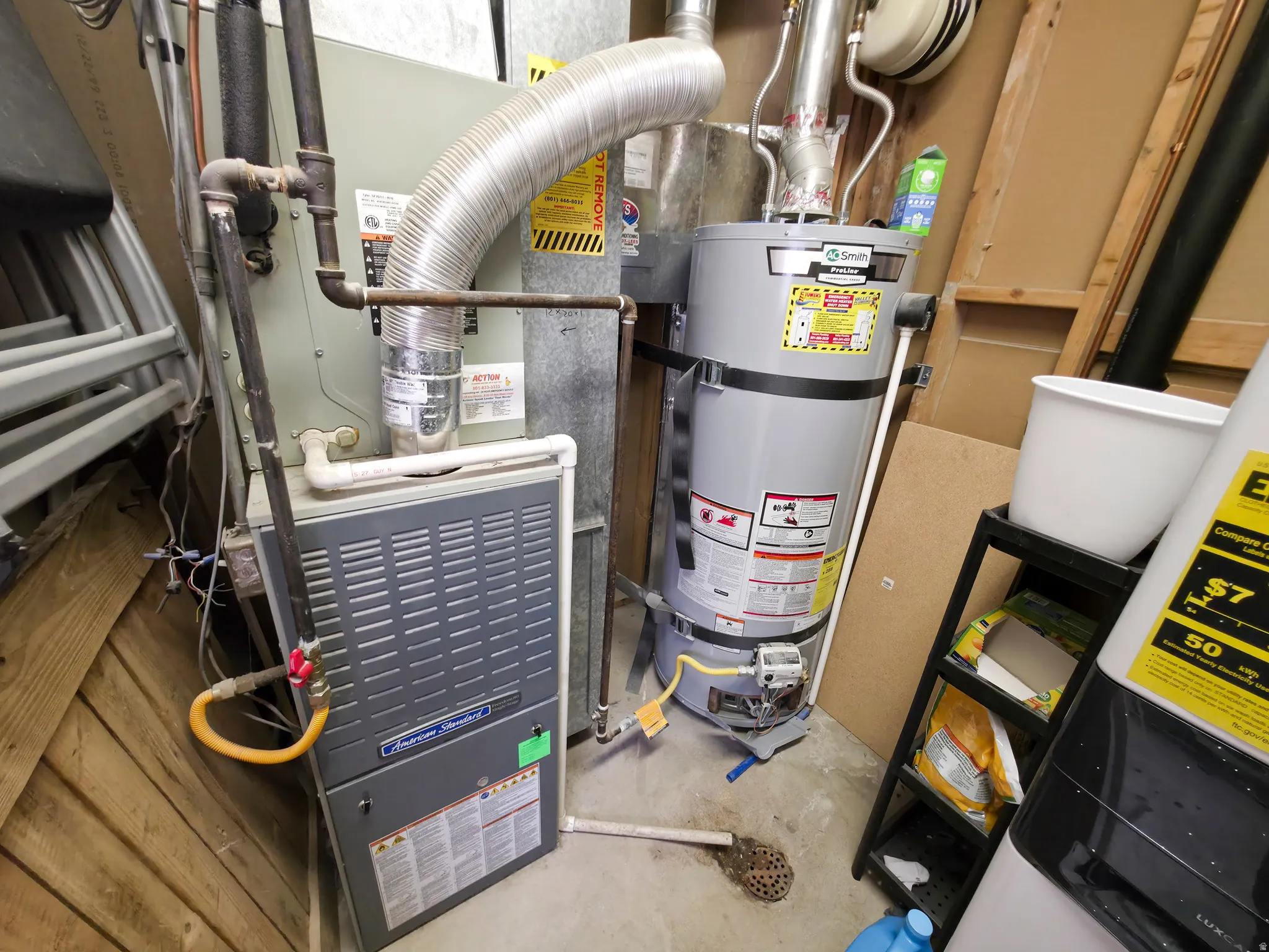 Updated furnace/AC & water heater.