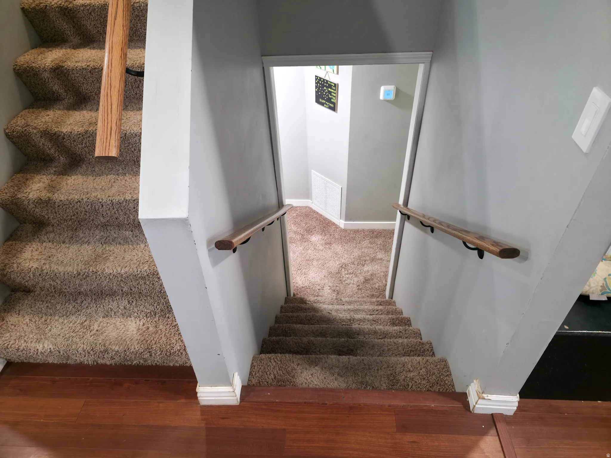 Level 1 to basement 1.