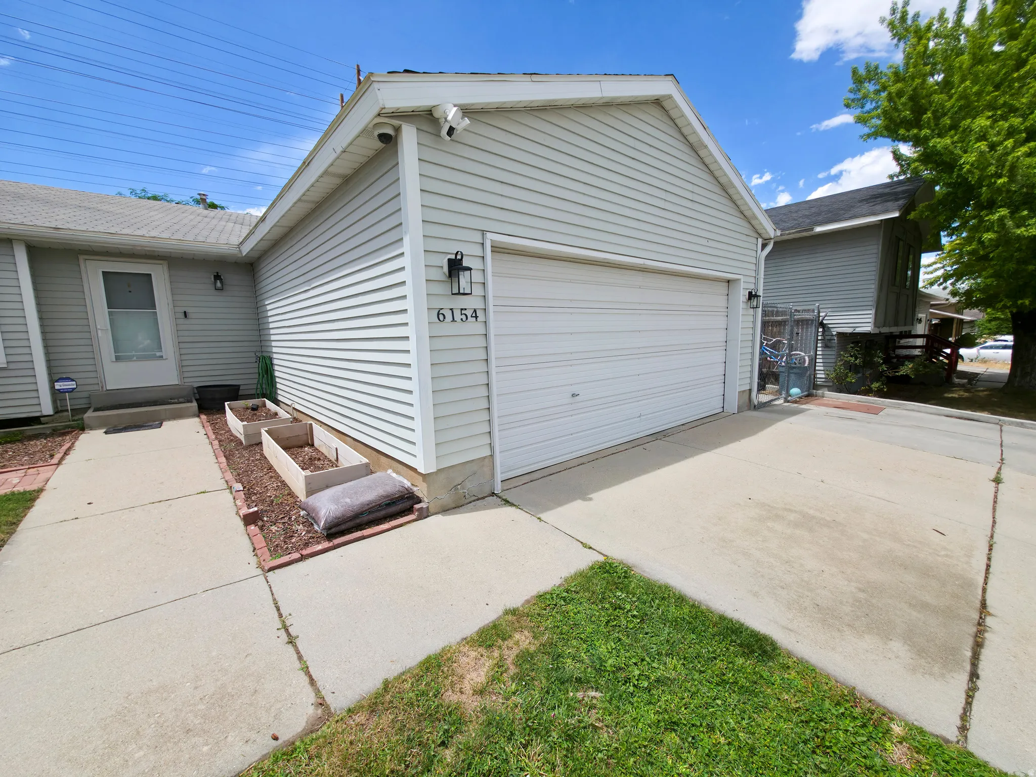 Garage and entry.