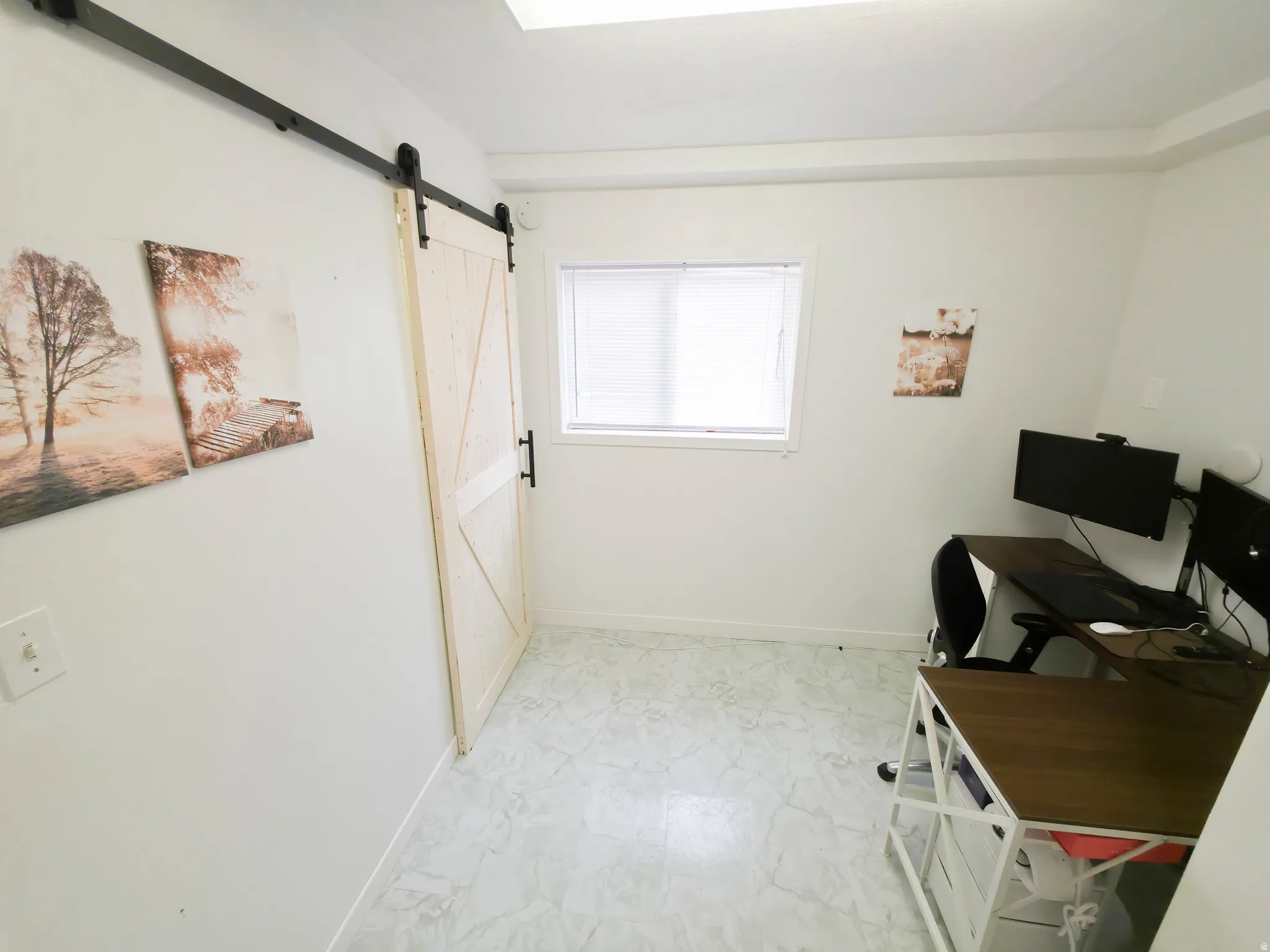 Bedroom 3: laundry/mechanical on left.