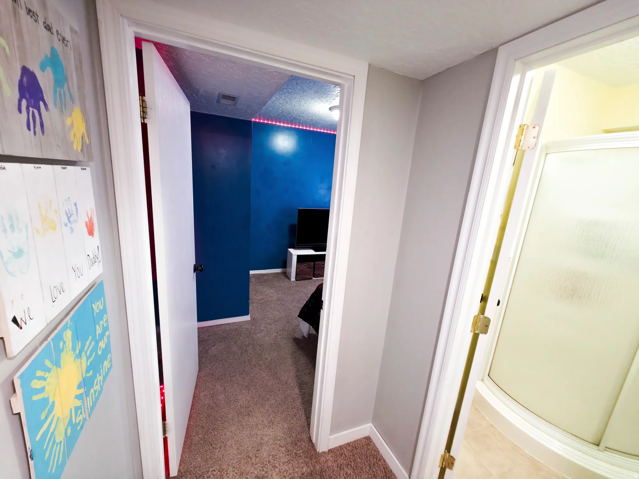 Bedroom 4 center. Bathroom 2 at right.