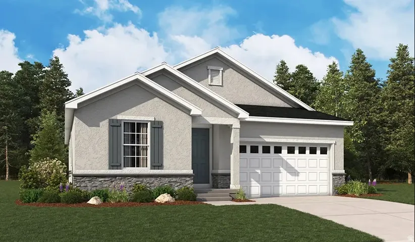 Rendering doesn't show included 3rd car garage.