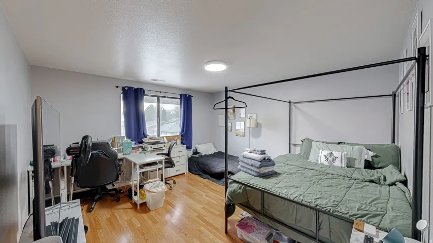 Hardwood-style flooring throughout