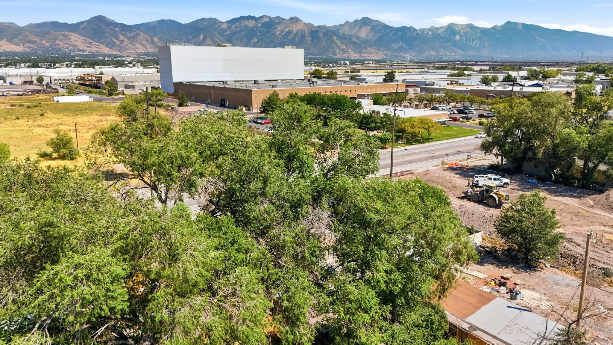Expansive lot with mature trees and a substantial building pad