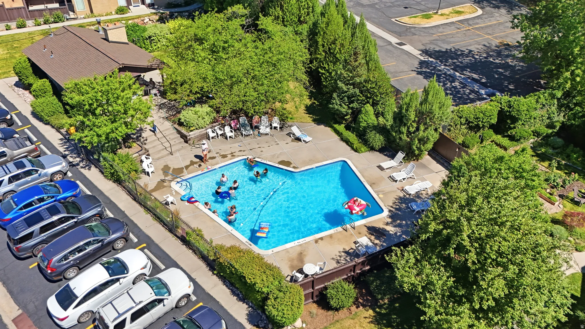 Recently updated pool and clubhouse