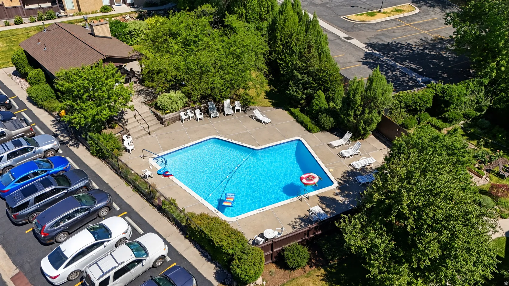 Recently updated pool and clubhouse