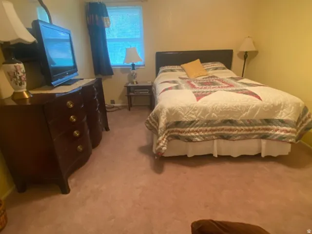 2nd Bedroom featuring a ceiling fan, crown molding, and a window with blinds