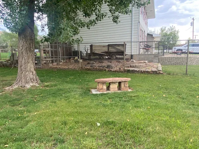 Expansive lawn area featuring a mature tree
