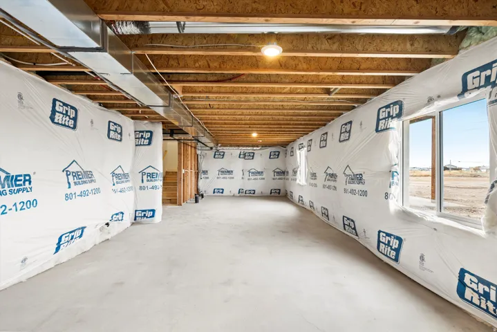 Unfinished basement offering substantial future potential