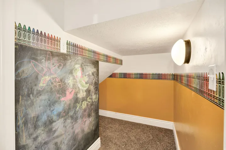 Under stairs basement storage room