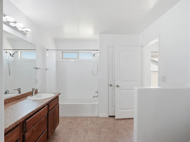 NEW LED lighting and faucets in the primary and half baths.