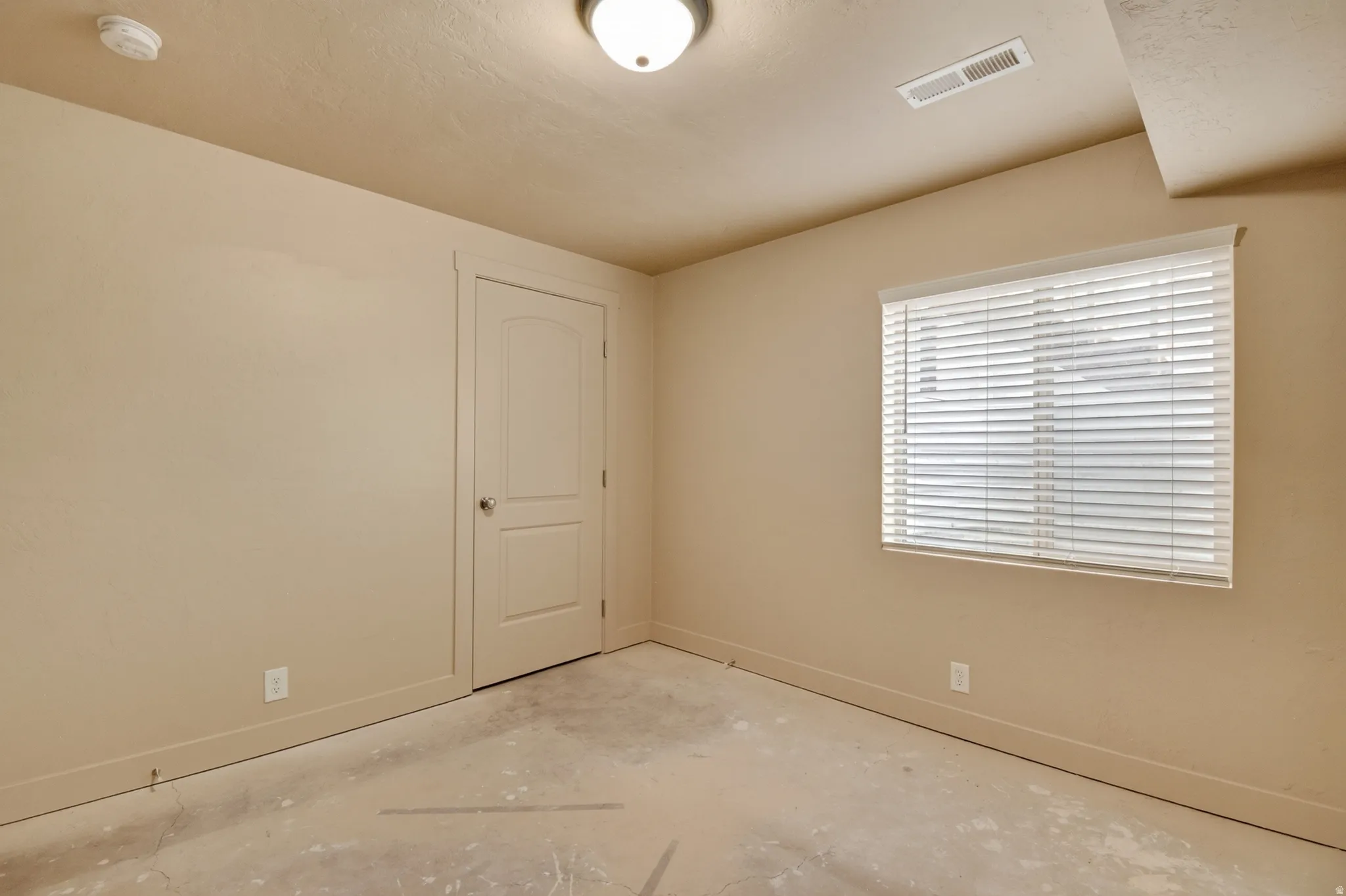 Second finished basement bedroom - only needing flooring