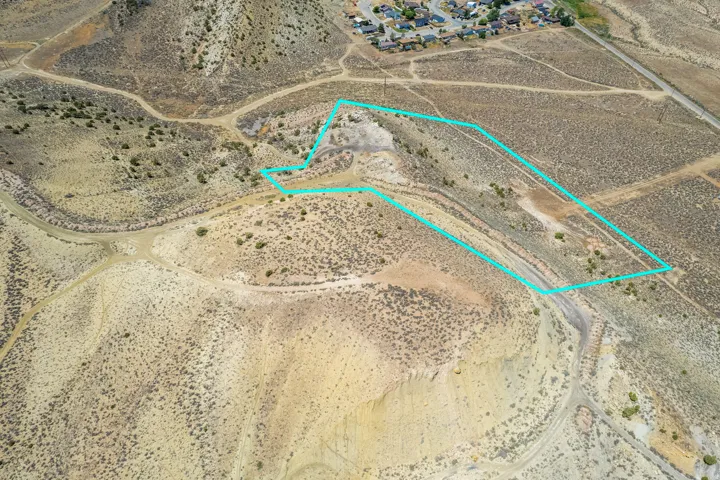 Aerial Property Boundary. Depicting the designated perimeter of the property