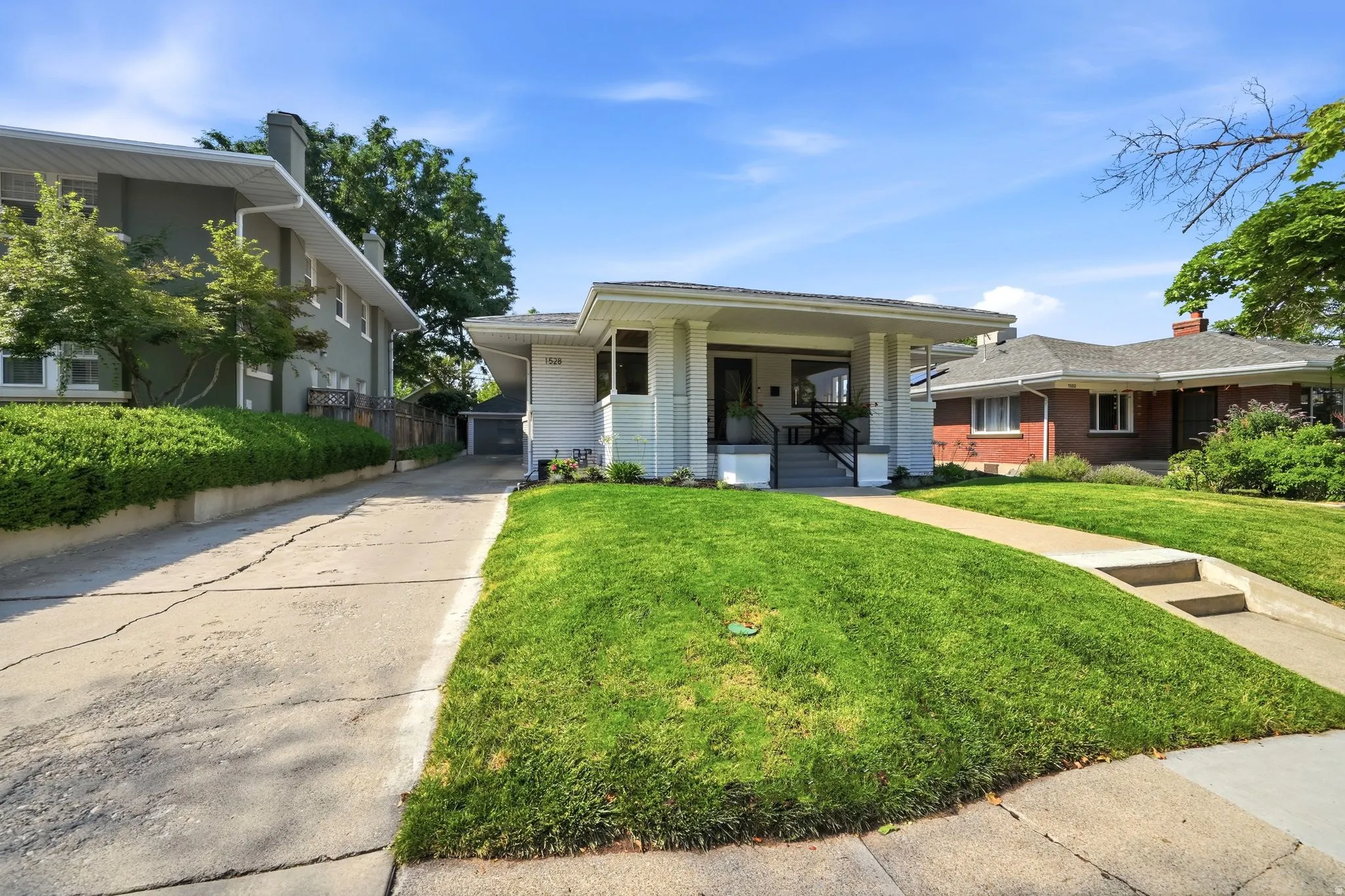 Front yard and driveway