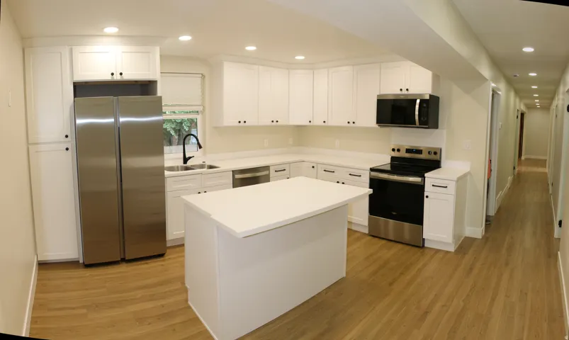 Kitchen is inviting and an easy space to work in