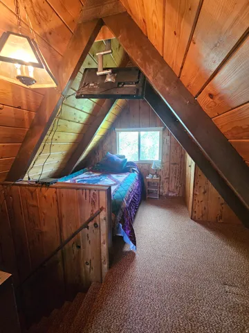 Bedroom/Loft Upstairs in Cabin