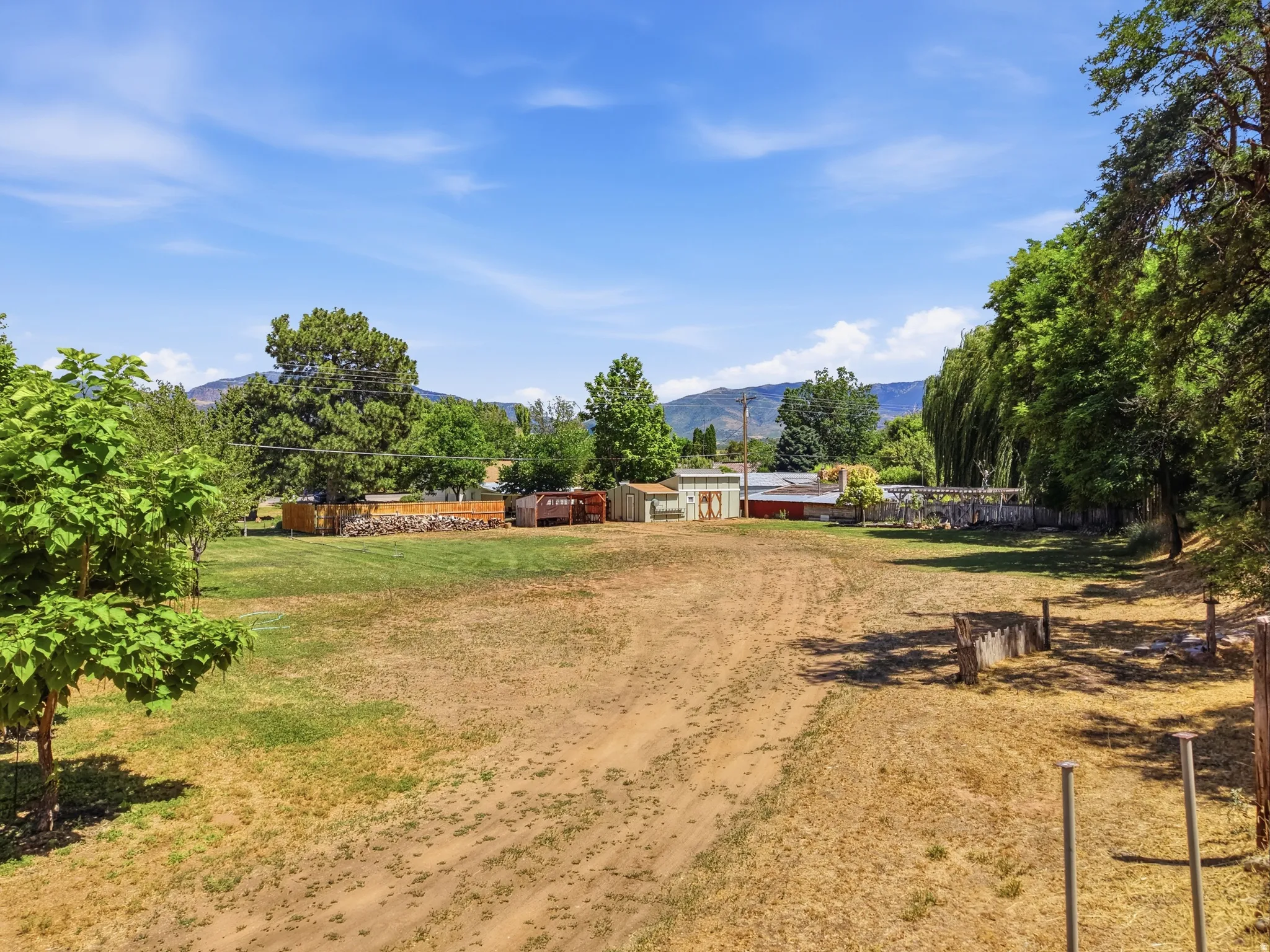 Expansive outdoor space featuring a combination of natural terrain and grassy areas
