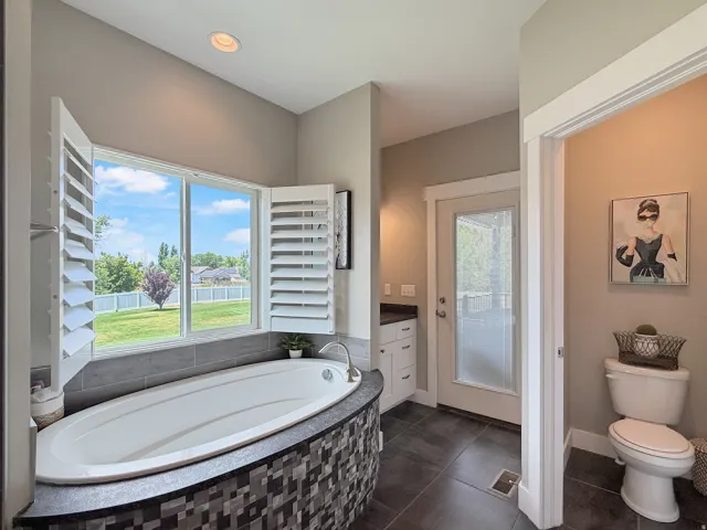 Primary bathroom separate tub