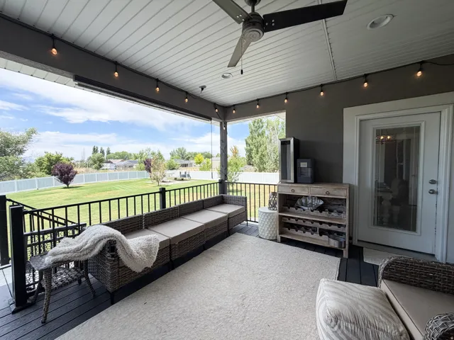 Deck no backyard neighbors. .62 acre