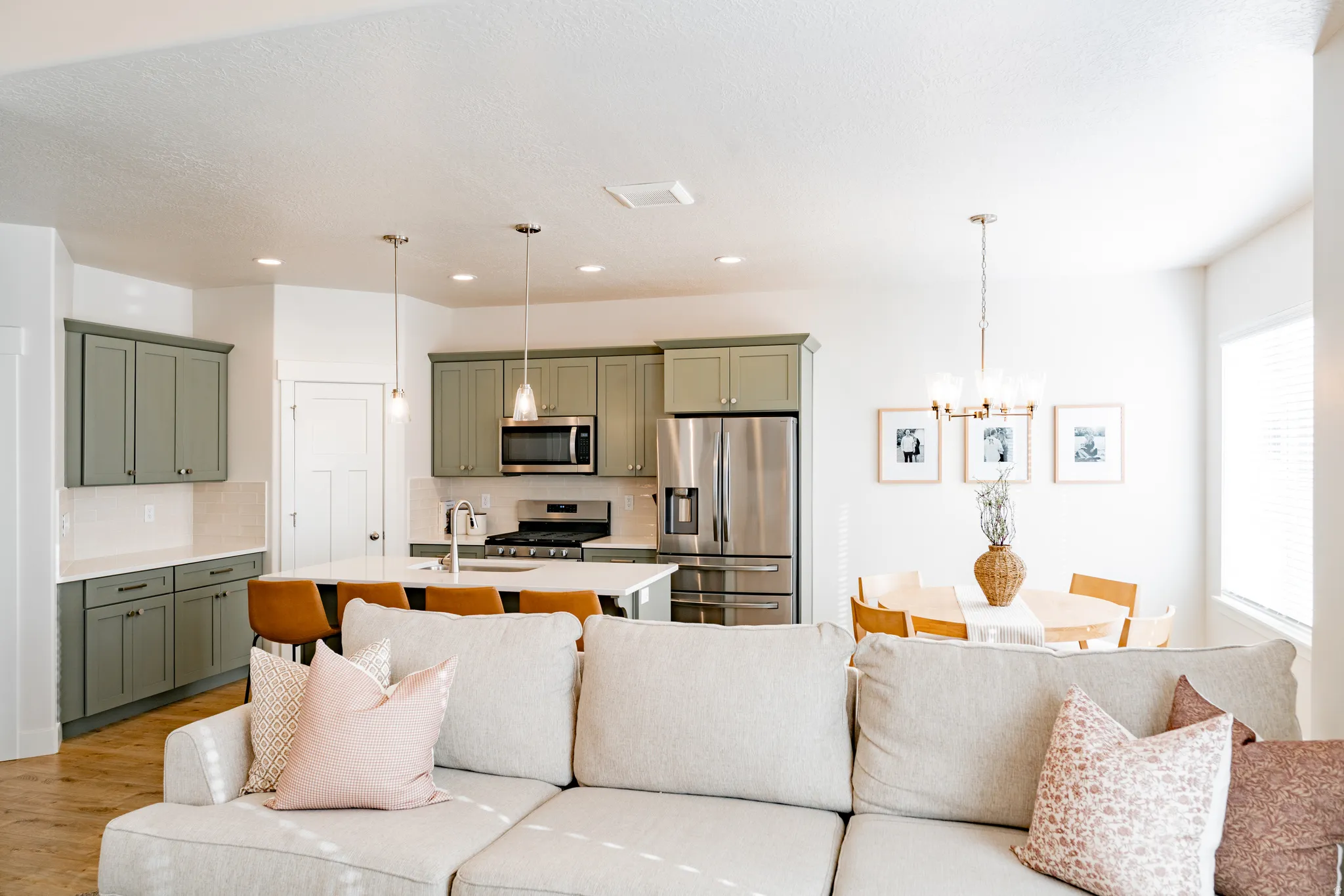 Open-concept living spac