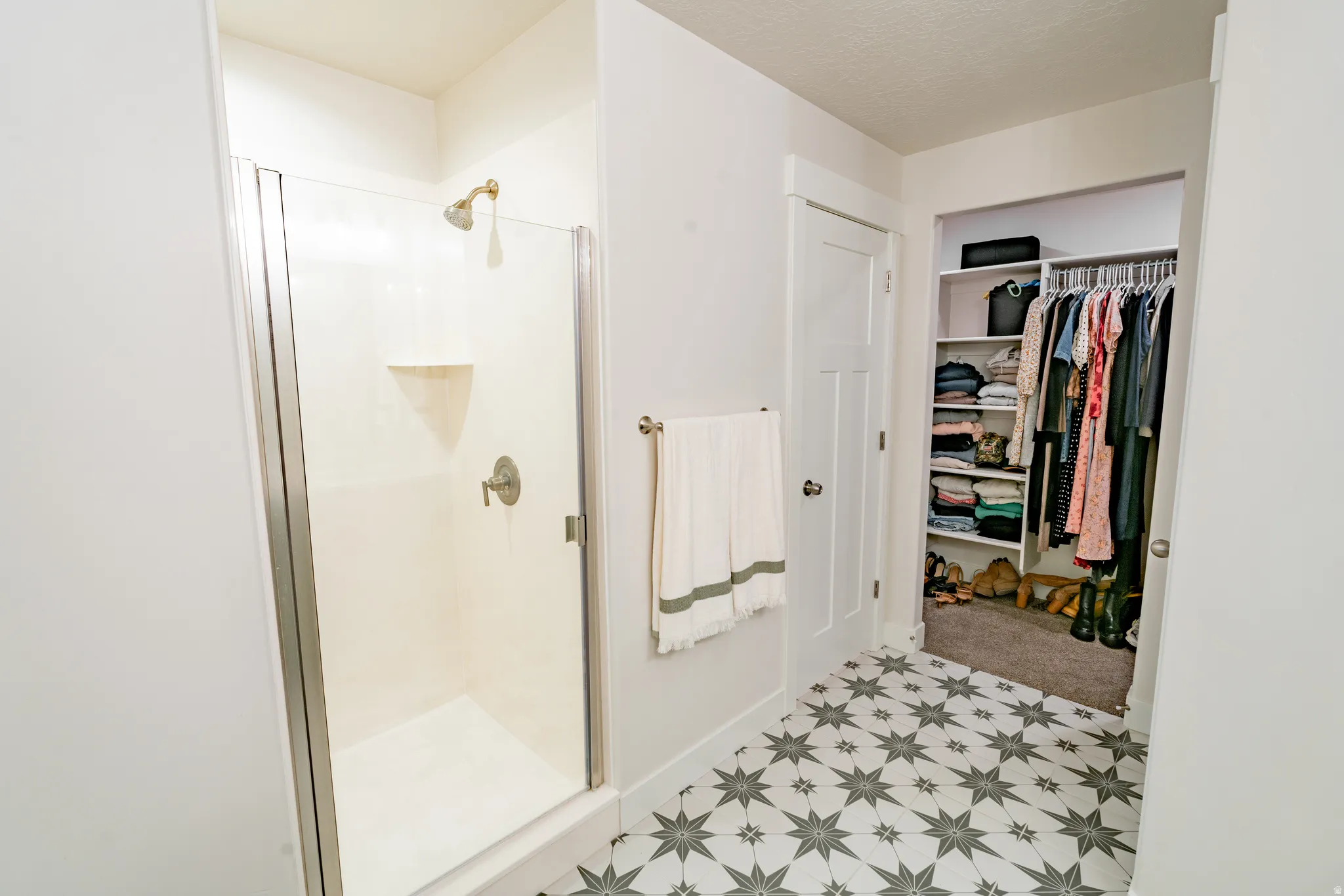 Primary bathroom and closet