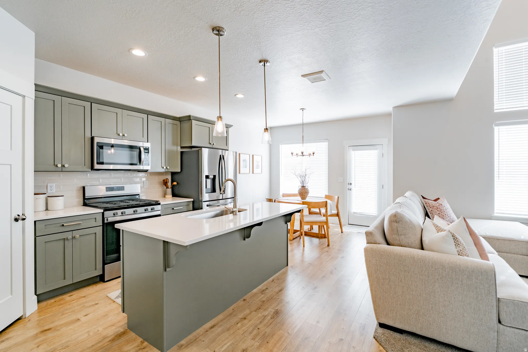 Open-concept living area