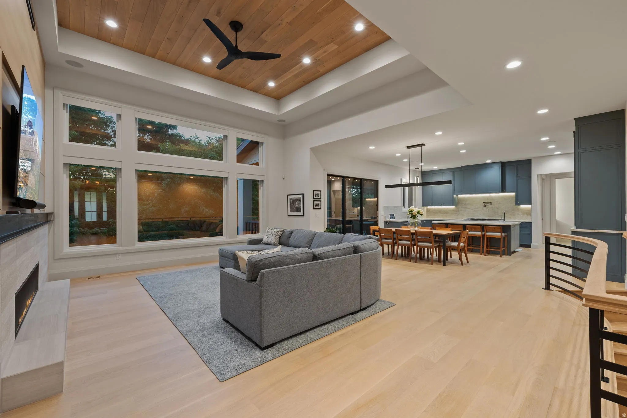 Expansive living area showcasing an open concept design