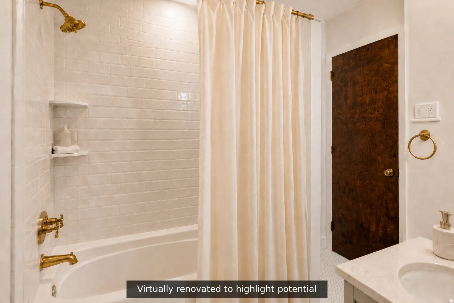 Virtually renovated and staged