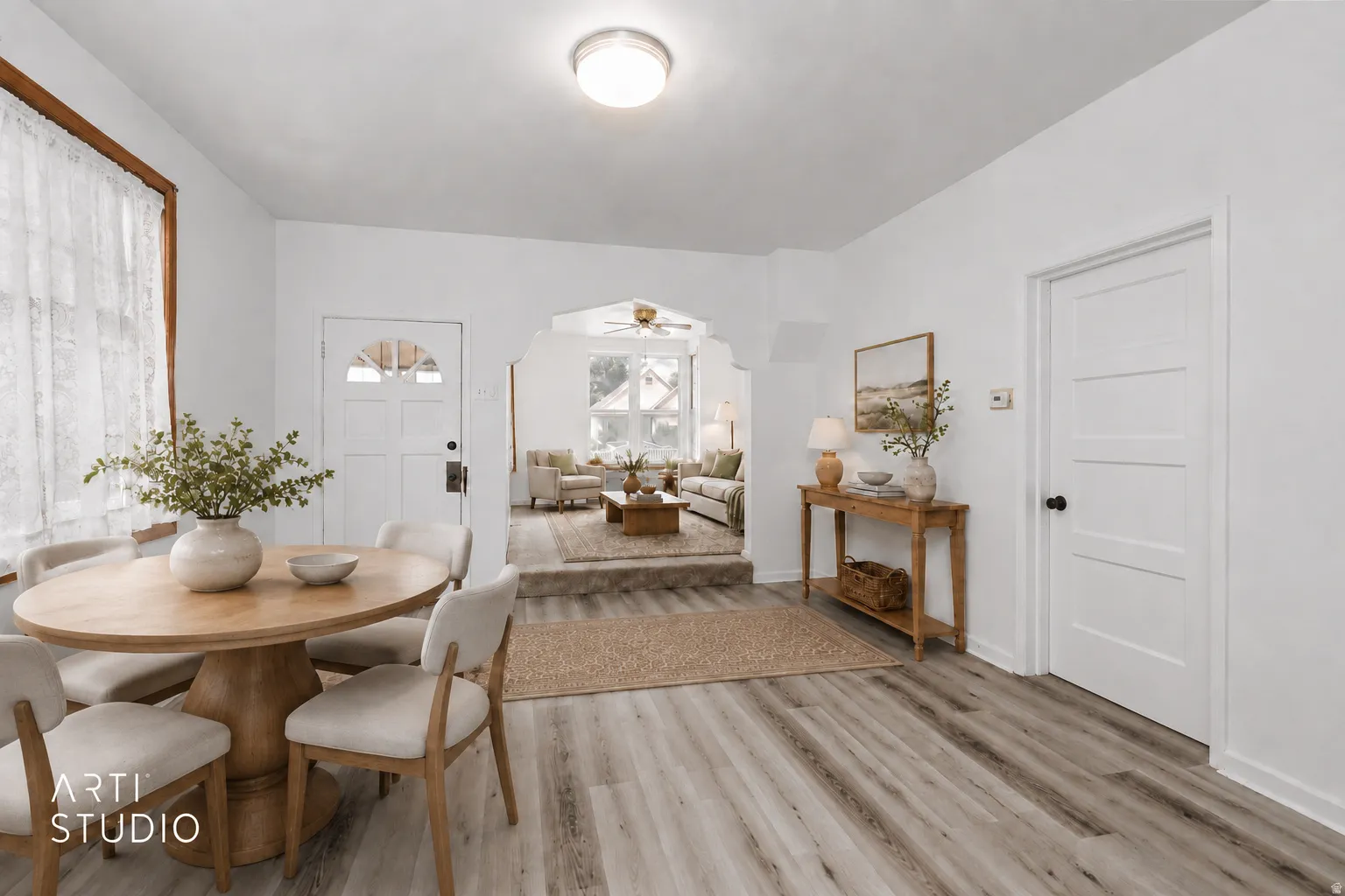 Virtually renovated and staged