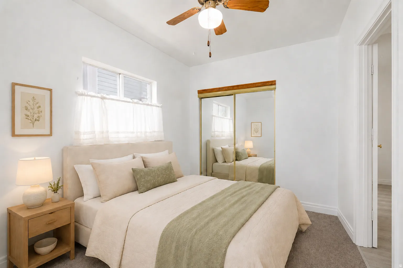 Virtually renovated and staged