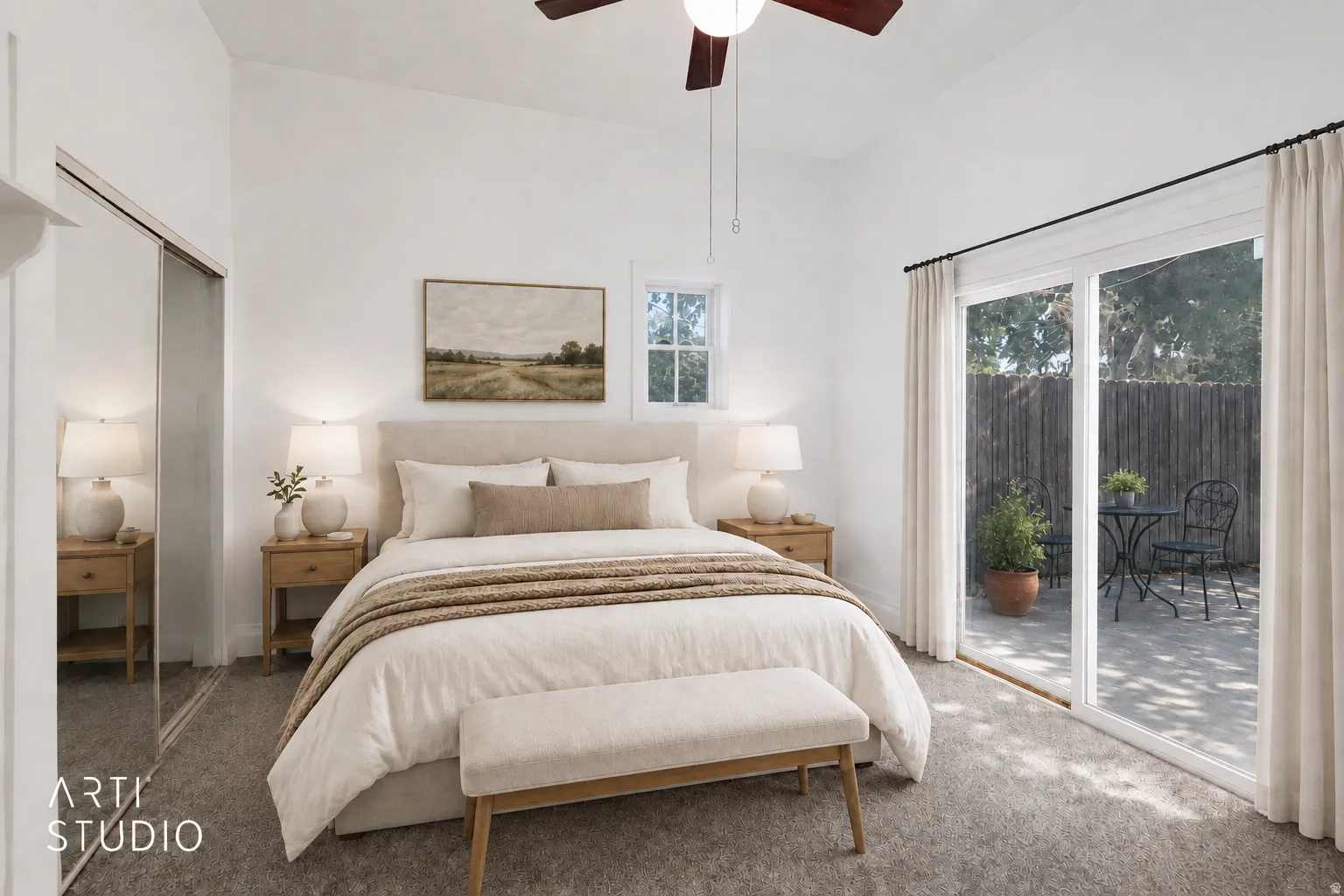 Virtually renovated and staged
