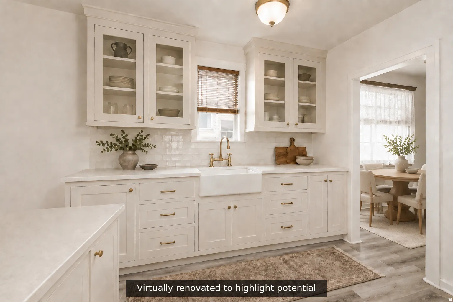 Virtually renovated and staged