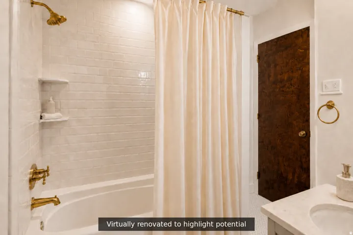 Virtually renovated and staged
