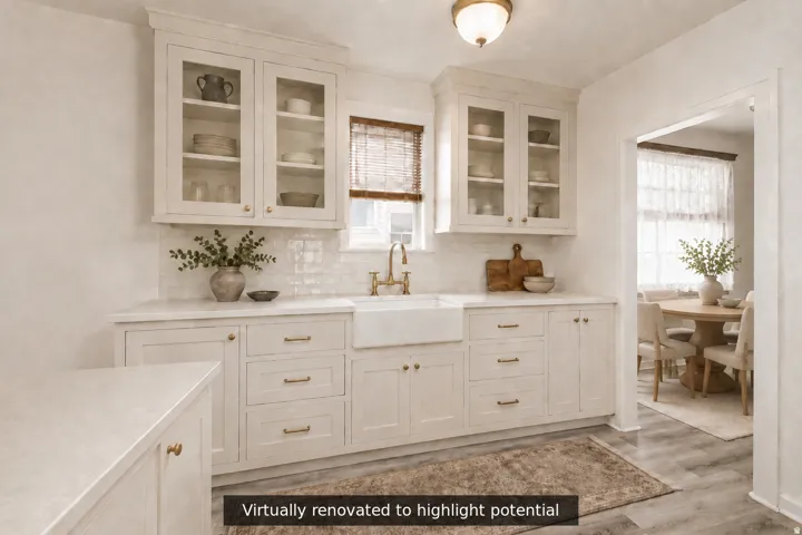 Virtually renovated and staged