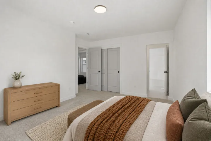 Virtually staged bedroom 3
