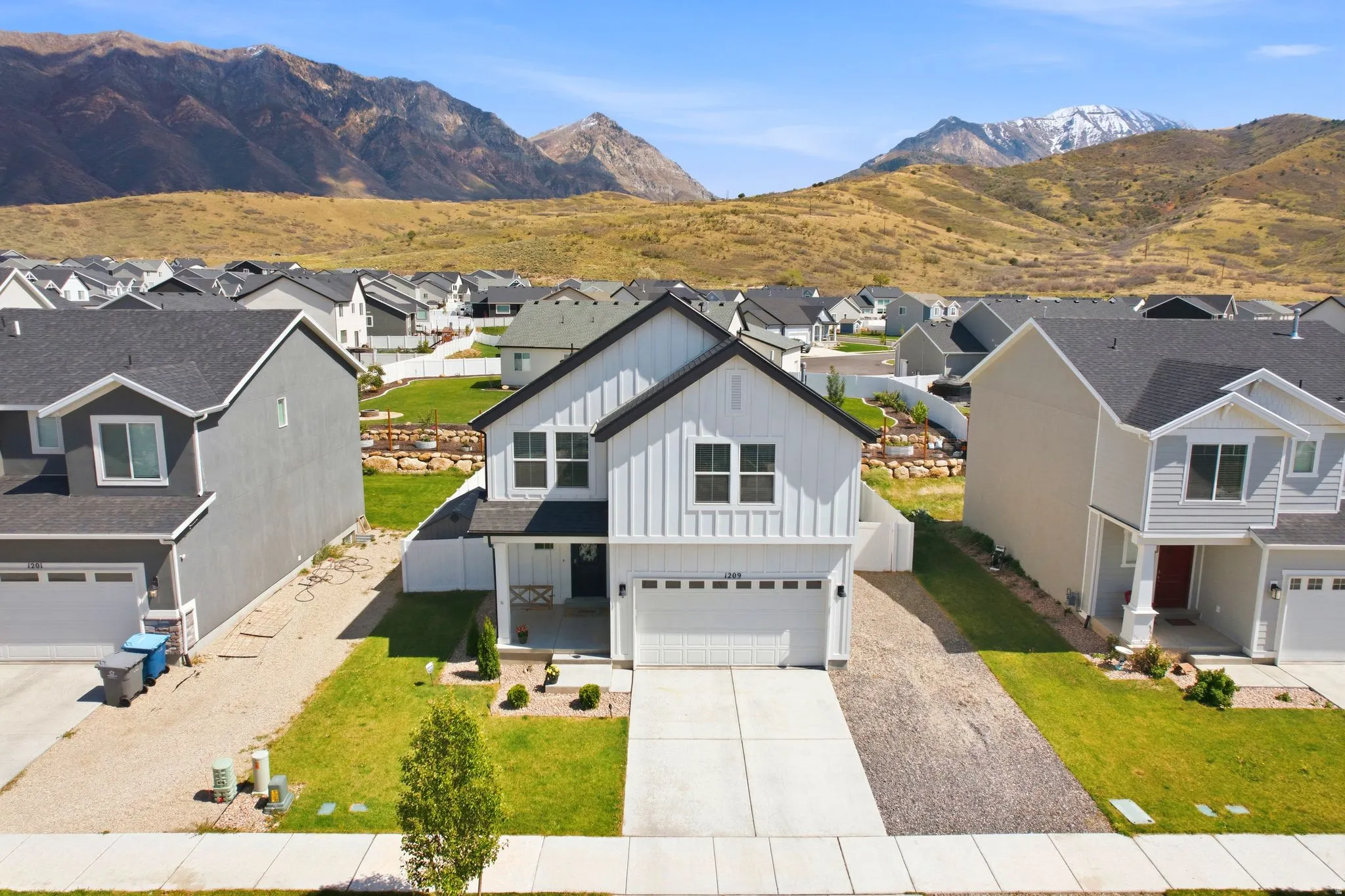 Nestled in the foothills, surrounded my mountain peaks