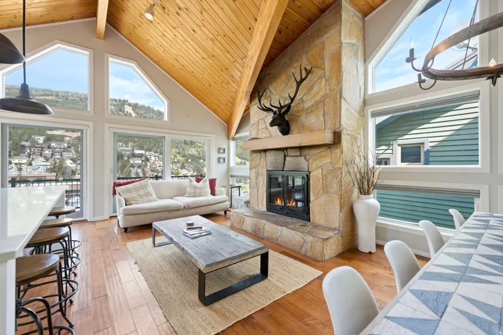 Great Room with BIG Ski trail views of Park City Mountain Resort