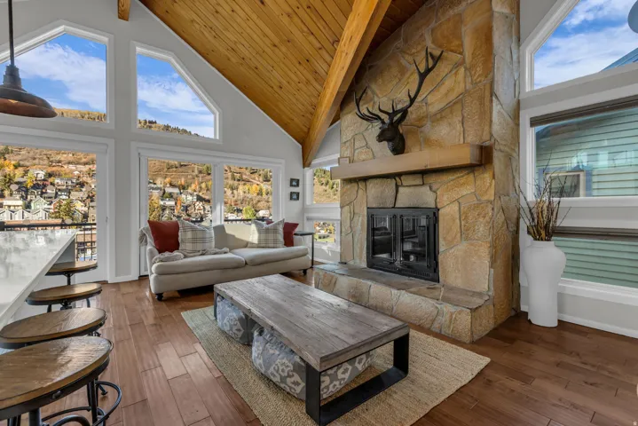 Kitchen and Great Room with Massive Mountain Views