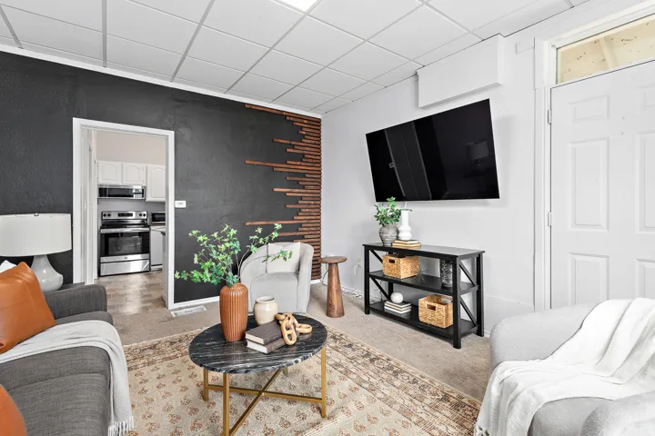 Unit 371. 2 bed 1 bath. Includes basement storage area.
